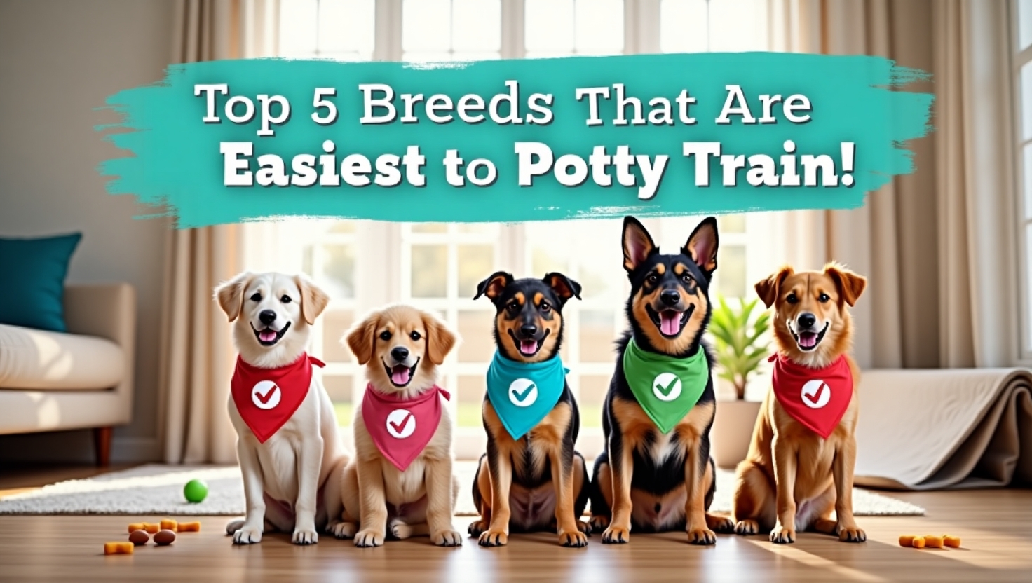 How to potty train an easy-to-train dog breed