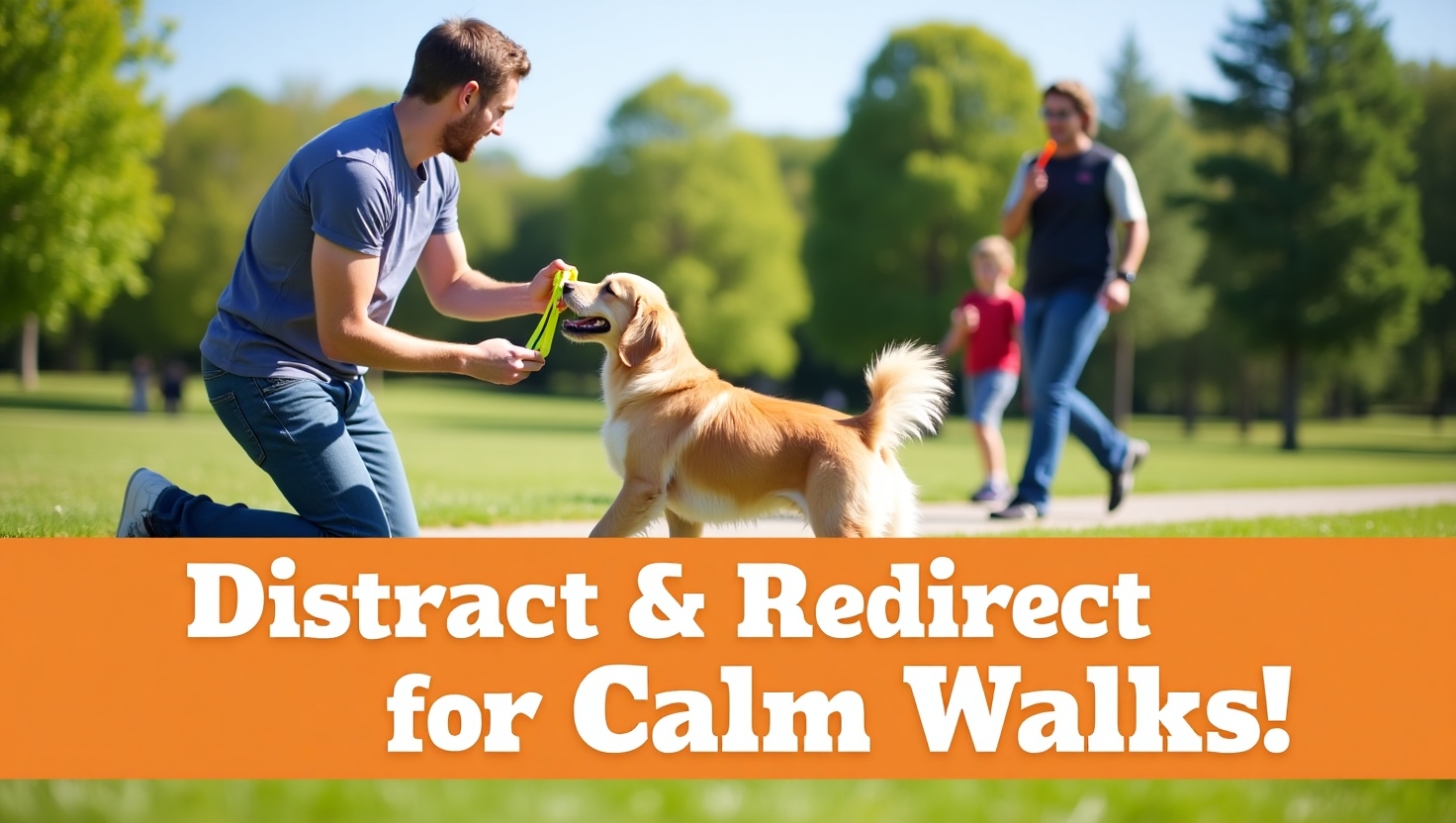 How to use leash training to prevent barking at strangers on daily walks