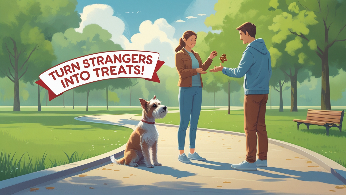 How to teach your dog to ignore strangers and prevent barking on the leash